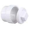 PlumberStop - 4" DWV PVC Fitting Cleanout Adapter w/C.O. Plug