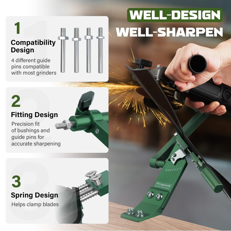 Lawn Mower Blade Sharpener, Lawnmower Blade Sharpening Tool with Blade