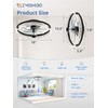 ZMISHIBO Ceiling Fans with Lights and Remote, 18 Inch Flush