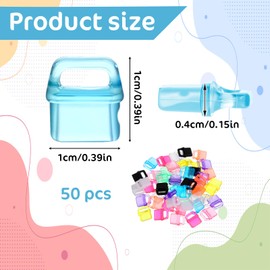 50PCS USB C Dust Plug, Colorful Type C Port Cover Charm with Hanging Hole, Plastic Plugs Cover Protector, Usbc Plug Covers for All Type-C Devices Laptops Tablets Smart Phones(Colorful)