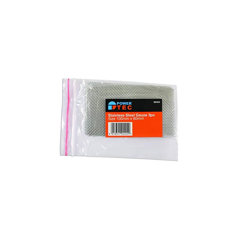 Laser PowerTec 92424 Stainless Steel Mesh Gauze 3pc,Large, Silver