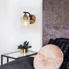ZEVNI Modern 1-Light Wall Sconces, Black and Gold Sconces Wall