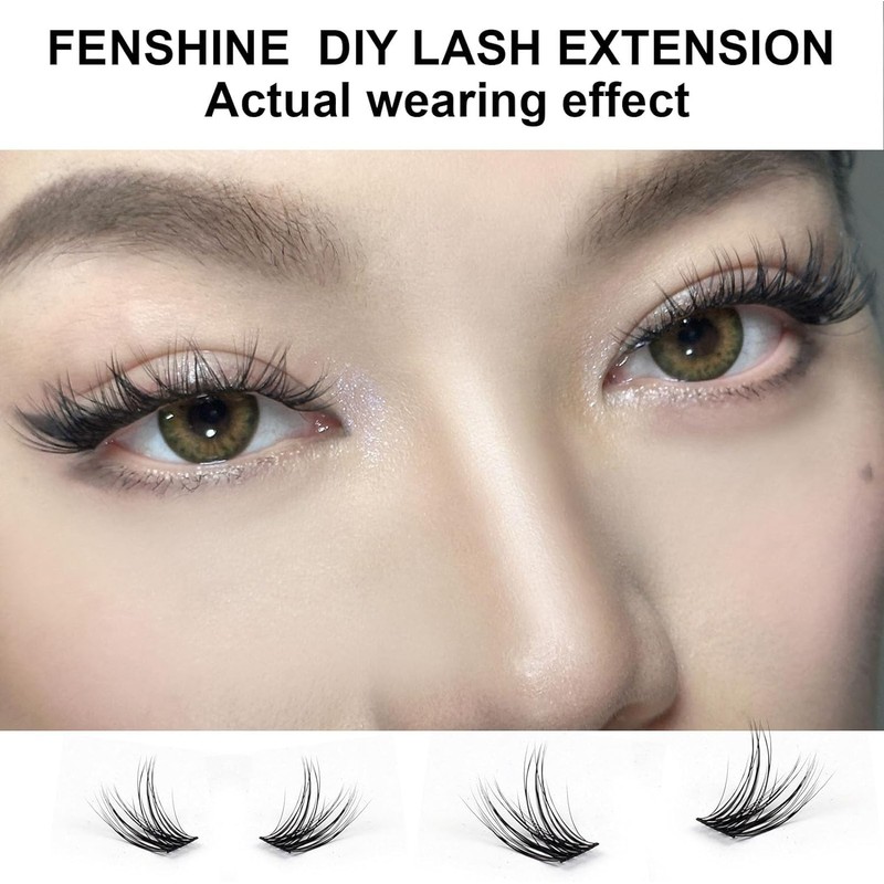Cluster Lashes Individual Eyelashes, Wide Handle, D-Curl, DIY Single, Soft