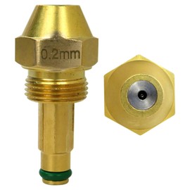 JRSHOME 0.2mm Waste Oil Burner Nozzle 30609-2 for Air Siphon Nozzle Assembly Delavision