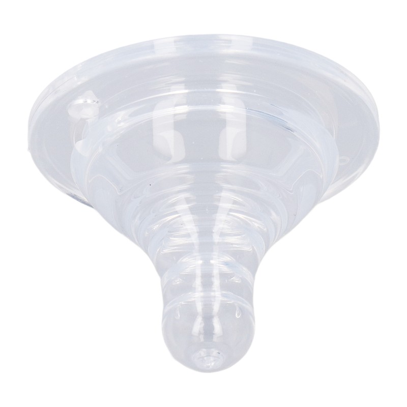 4pcs Infant Bottle Nipples Bust Feeling Replacement Silicone Nipple Round