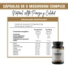 Naima Suplemento Hongos Adaptógenos Cápsulas Reishi Cordyceps Shiitake Gluten
