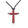 Show Me Country Red Hand Made Horseshoe Nail Cross Necklace