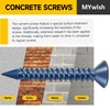 Mywish 100Pcs 3/16 x 1-3/4 Concrete Screws, Stucco Anchors with
