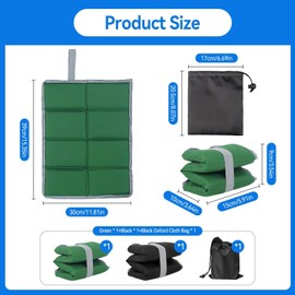 2 Pieces Folding Seat Mat Sit Pad Set with Storage Bags
