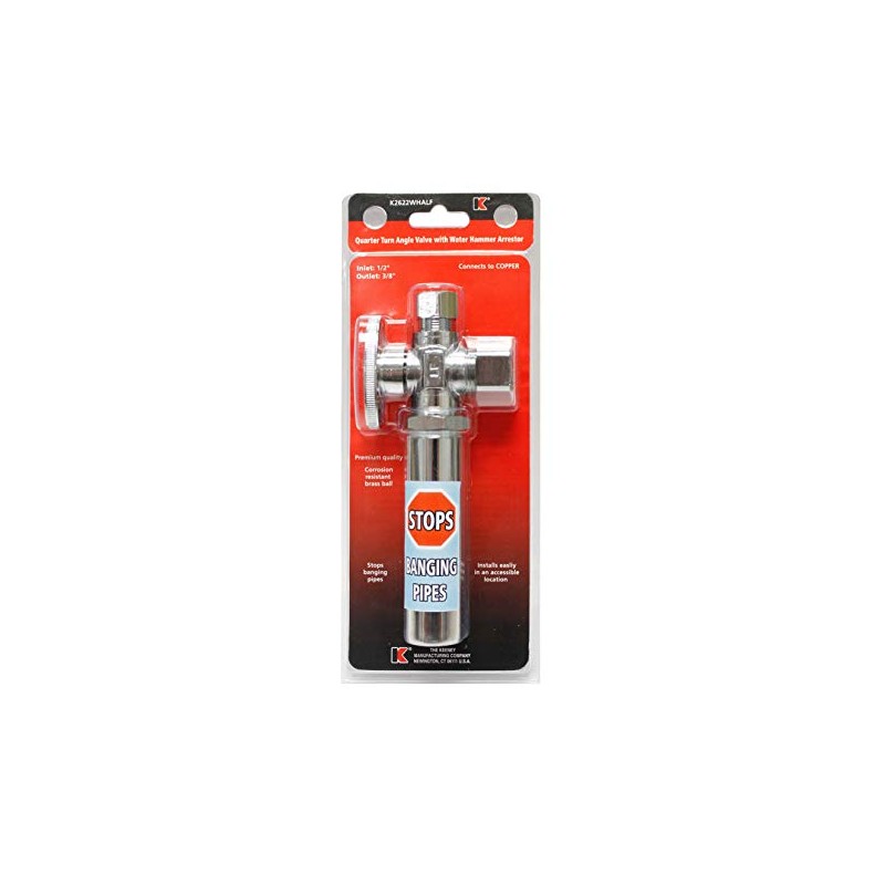 Plumb Pak Shut-Off Quarter Turn Angle Valve with Water Hammer