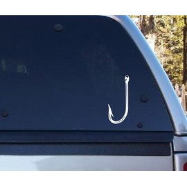 Fish Hook - Vinyl Decal - Car Truck Laptop - SELECT SIZE