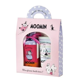 MUUMI Moomin Bath Gift Bag (Moomin Nordic Gift, Petite Gift), Other Rose Set, 2 Piece Assortment