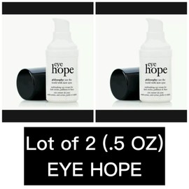 Philosophy NEW X2 LOT OF 2 FULL SIZE PHILOSOPHY EYE HOPE MULTITASKING CREAM 0.5 .5 OZ EACH