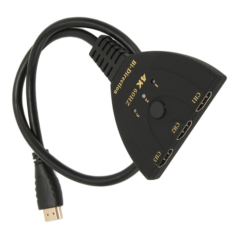 HD Multimedia Interface Switch 4K 60Hz 3 in 1 Out