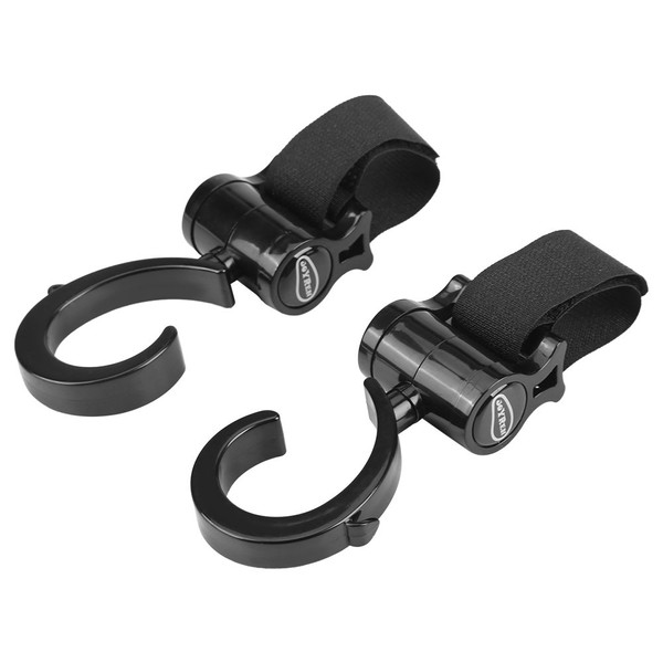 Fdit 2pcs Ganchos de Cochecito Plástico de Abs Rotación de