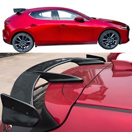 NEESPOC Rear Window Roof Spoiler Visor Tailgate Wing Fit for Mazda 3 Hatchback Mazda3 2014-2024 KS Style Lip Exterior Accessories Gloss Black