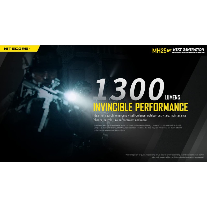 Nitecore MH25 V2, Black