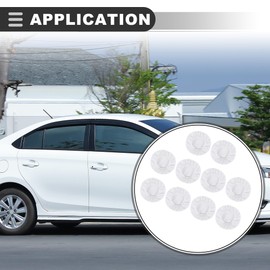 Motoforti Universal Car Polisher Cover, 9"-10", Mircrofiber, White, 10 Pcs