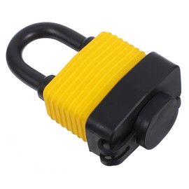 Tofficu 1 Set Waterproof Padlock Padlocks Outdoor Heavy Duty Waterproof Lock with Key Lock for Locker Lock for Pantry Door Heavy Duty Padlock Outdoor Weatherproof Cooler Lock Copper Yellow