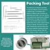 lukar 23pcs Packing Extractor, Pump Packing Puller Set, Packing Seal