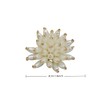 White Pearl Rhinestone Crystal Flower Shoe Clips Pair for Women