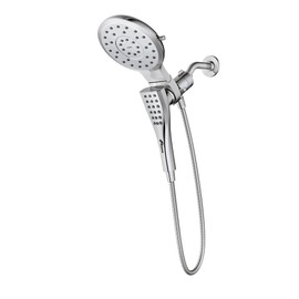 Moen Verso Chrome Round Rain Shower Head and Detachable Handshower Combination with Magnetix Docking System and 60-inch Metal Hose, 220C2