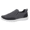 Mens Canvas Casual Shoes Slip On Lightweight Memory Foam Twin