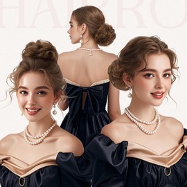 Hairro Messy Bun Hair Piece For Women Human Hair Bun With Claw Clip Tousled Updo Scrunchies Faux Hair Buns Extensions Wavy Curly Bun Hairpieces 42g #06 Light Brown