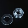20 x Crosshead Countersunk Screw Nuts and bolts, Transparent Clear