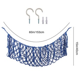 HGRTYXS Ball Storage Net,Organizer Net for Basketball,Volleyball,Football,Sport Equipment Storage Hanging Hammock,Garage Ball Storage Net,Sports Ball Storage,Toy Net.