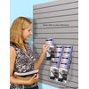 Marketing Holders 2 Pack Slatwall Brochure Holder for Trifolds or