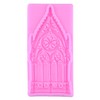 MIYAHOUSE Gothic Castle Gate Silicone Molds Window Fondant Mold Set