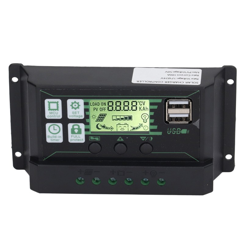 PWM Solar Charge Controller Regulator LCD Display for OPEN AGM