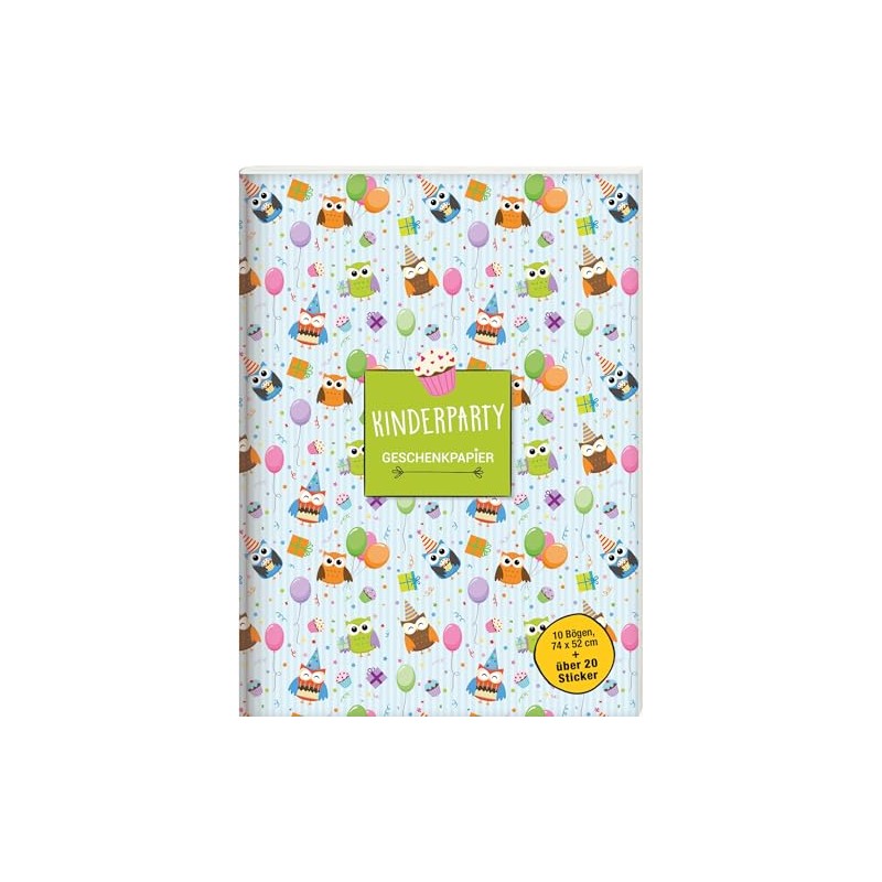 Geschenkpapierbuch. Kinderparty