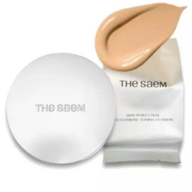 The Sam 더샘 스킨 글루타치온 쿠션 23W 리치 베이지 + 리필 BNS The Face Shop Skin Glutathione Cushion 23W Rich Beige + Refill BNS