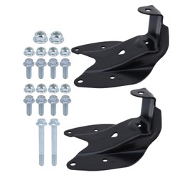 1ST 2PCS Rear Leaf Spring Shackle Kit F75Z5775BB for Ford F-150 F-250 Truck Pickup for Lincoln 1997-2004 Bracket Hanger Rearward Replaces OE: F75Z5775BD, 722-016