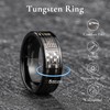 King Will Men Tungsten Wedding Band 8mm Size 14