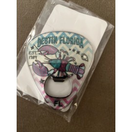 Unbranded Destin Florida Beach Themed Scene Soda juice.or Beer bottle opener seashell