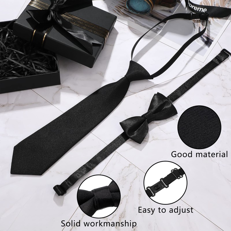 SATINIOR Set of 2 Children's Bow Tie Adjustable Bow Tie