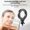 Clip On Ring Light with Clamp Mount for Laptop Video