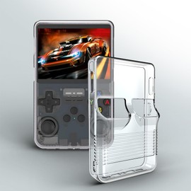 TPU Case with 2 Screen Tempered Film for R36S (Transparent White)