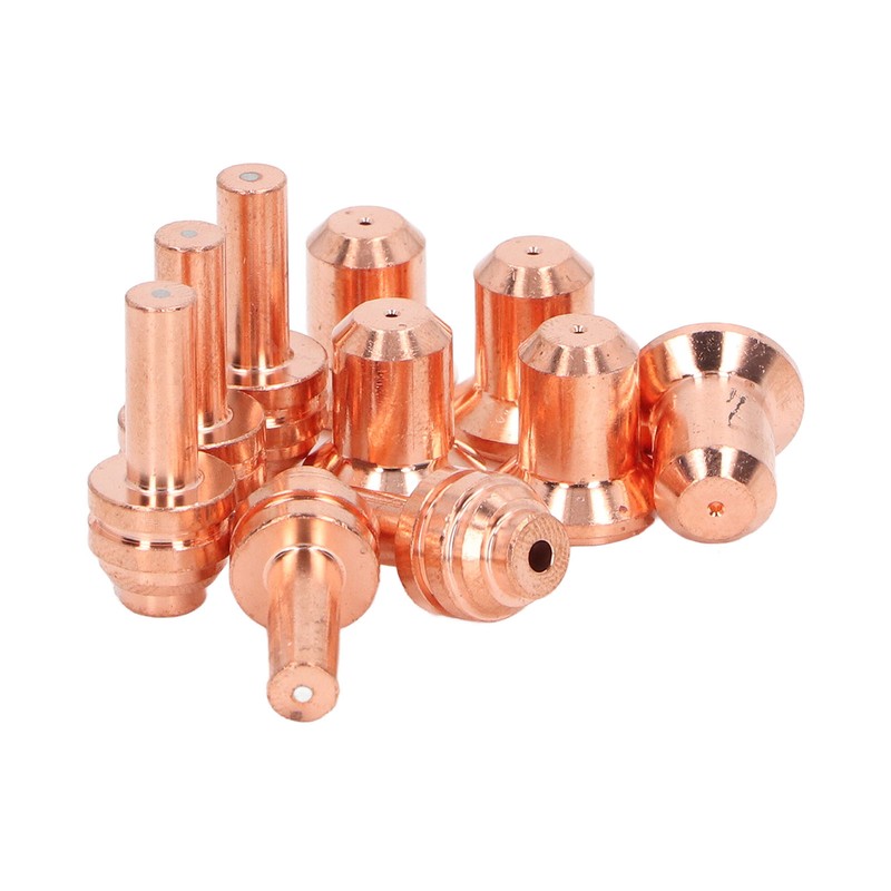 10Pcs Nozzle Electrode Kit Brass 176655 Electrode 176656 Nozzle Tip