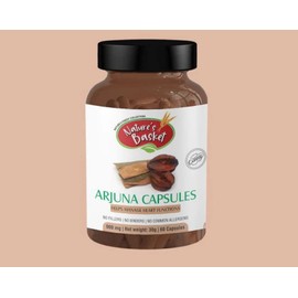 Nature's Basket Arjuna Capsules to Maintain Heart Functions | No Fillers, Binders and Common Allergens - 60 Capsules (900 mg)