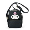 Sanrio Face-Shaped Shoulder Bag Kuromi PU Leather For Ages 3