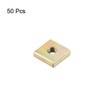 sourcing map 50 Pieces Square Nuts M3 x 8 mm