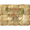 Folat 7659 Schatkaart Red Pirate/st