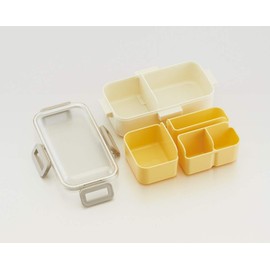 Skater PFLB6S-A Shokado Fluffy Lunch Box with Dome-Shaped Lid, 18.9 fl oz (530 ml), Powder Pastel, Basic, Made in Japan