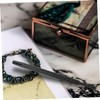 STOBOK Long Tweezer Jewelry Craft Tool Set Stainless Steel Nonslip