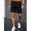Elegancity Men's Waffle Shorts Sports Shorts Elastic Waist Baggy Beach