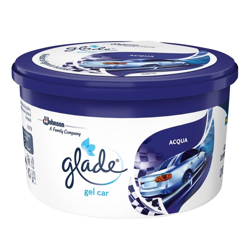 Glade Gel Car, Aromatizante Para Auto con TrueScent Technology, Elimina
